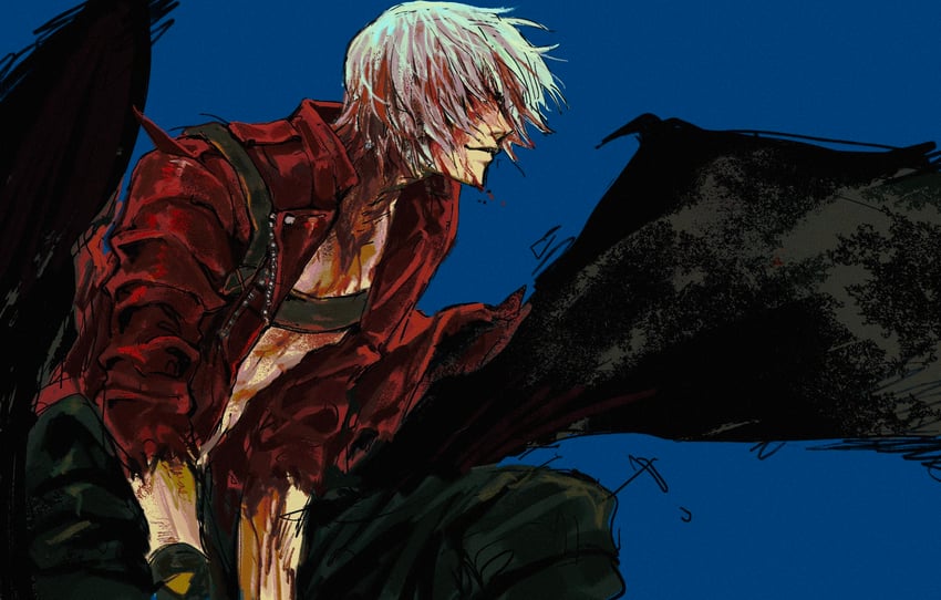 dante (devil may cry and 1 more) drawn by ilostmyshadow