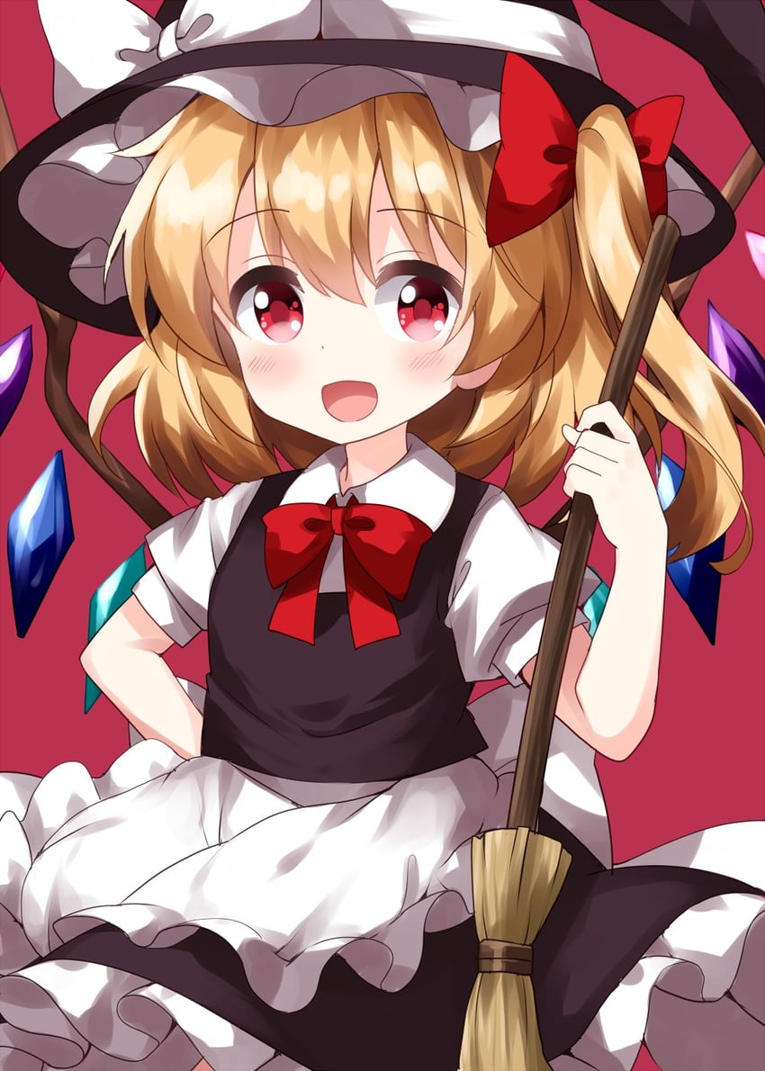 kirisame marisa and flandre scarlet (touhou) drawn by ruu_(tksymkw)