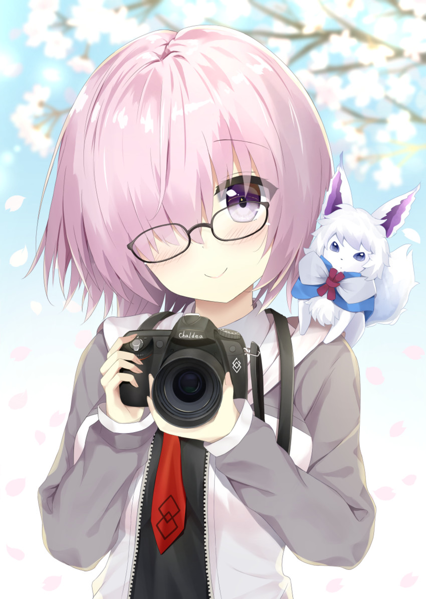 mash kyrielight and fou (fate and 1 more) drawn by 7_calpis_7