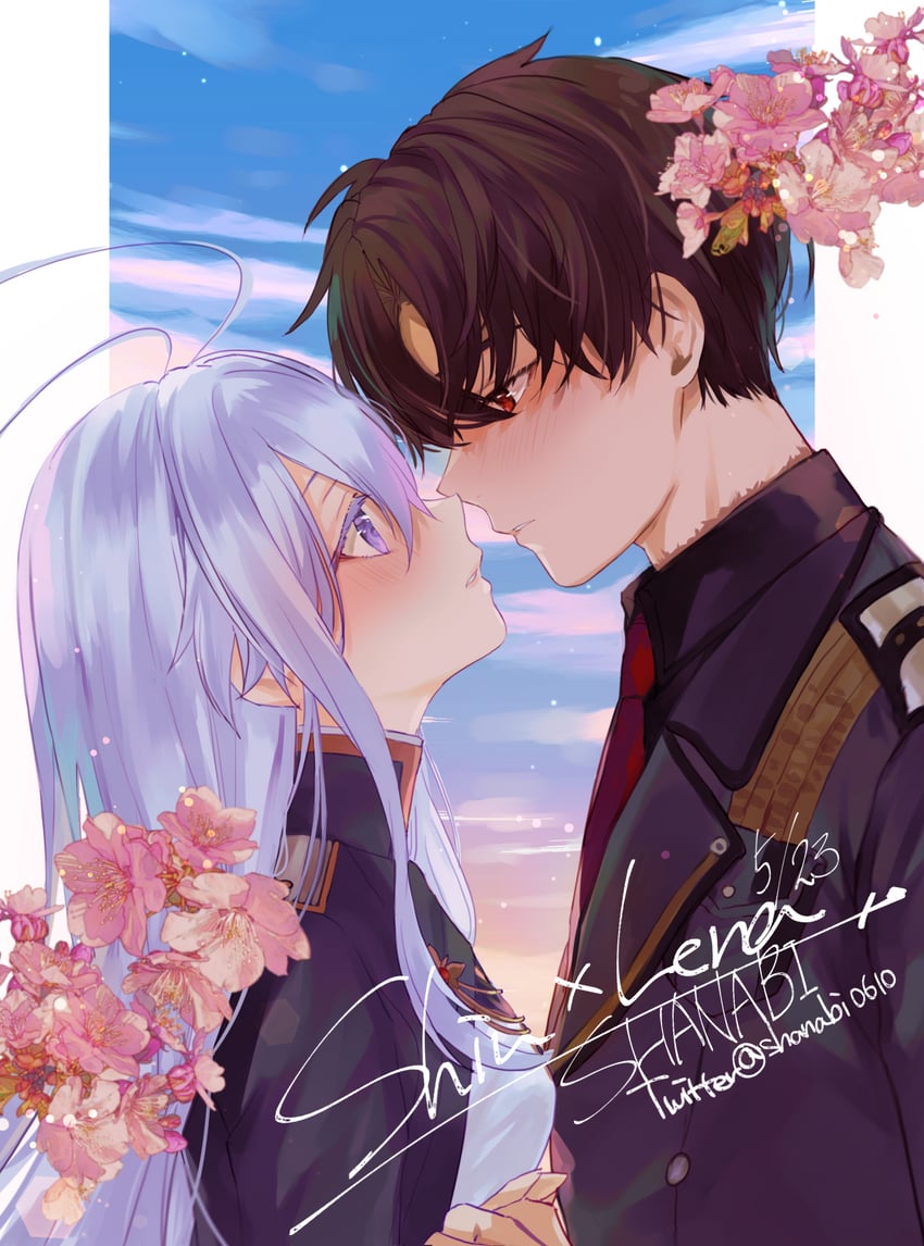 vladilena millize and shinei nouzen (86 -eightysix-) drawn by shanabi0610