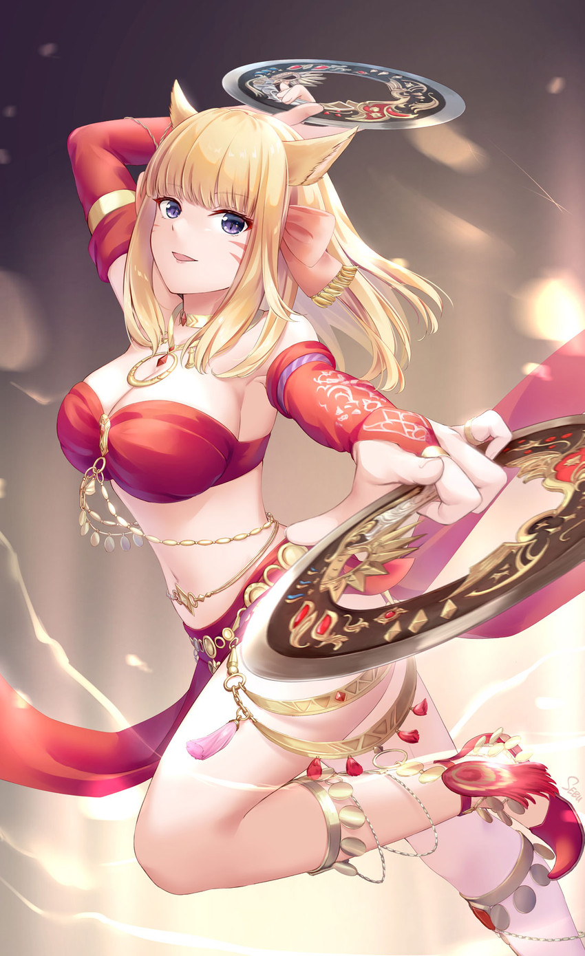 warrior of light and dancer (final fantasy and 1 more) drawn by sebu_illust