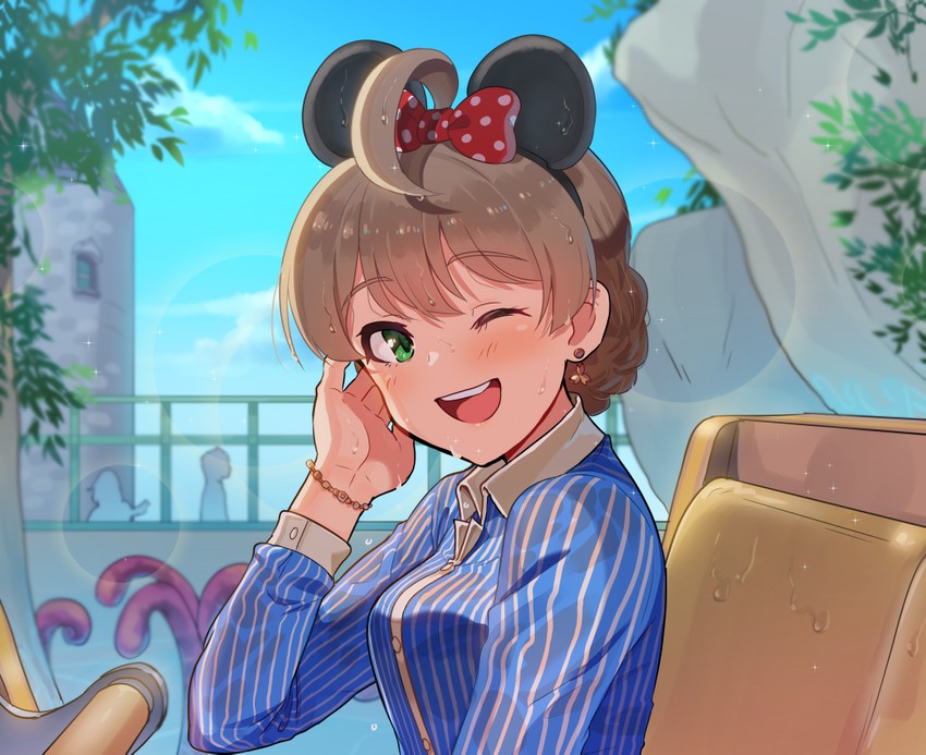 sakuramori kaori (idolmaster and 1 more) drawn by kamille_(vcx68)