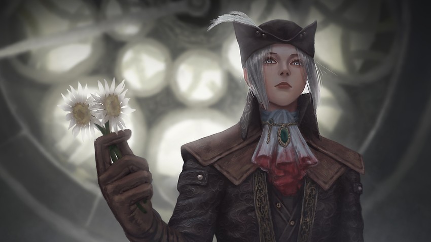 lady maria of the astral clocktower (bloodborne) drawn by turtle_king