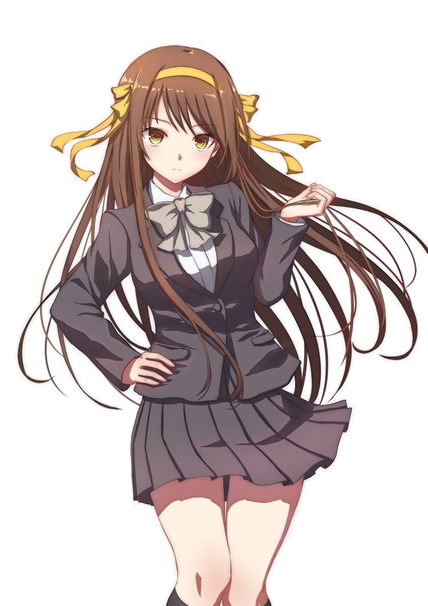 suzumiya haruhi (suzumiya haruhi no yuuutsu and 1 more) drawn by seungju_lee