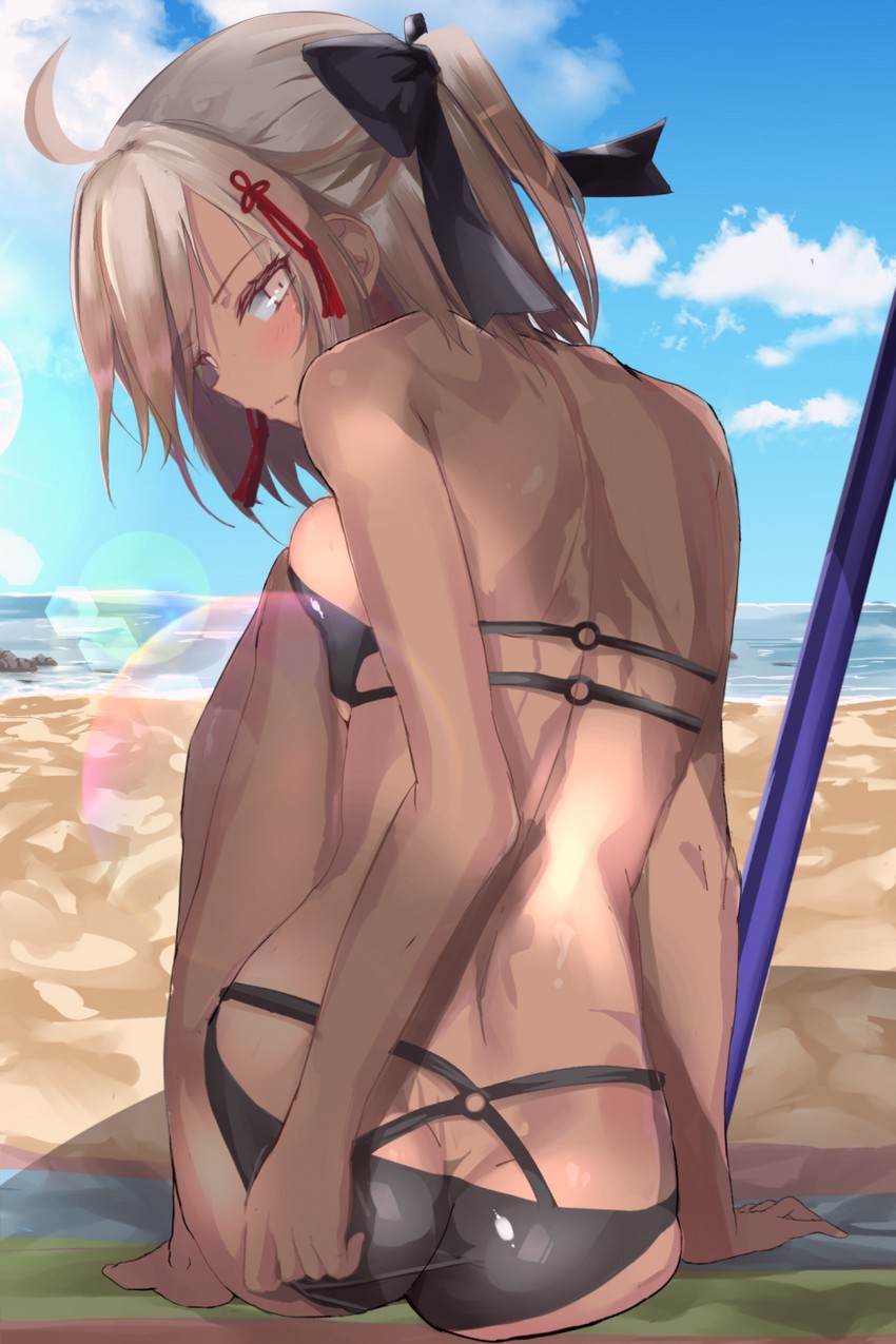okita souji and okita souji alter (fate and 1 more) drawn by kesoshirou
