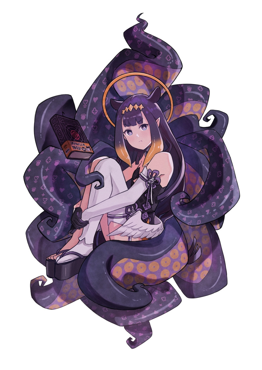 ninomae ina'nis and ao-chan (hololive and 1 more) drawn by nuebunny