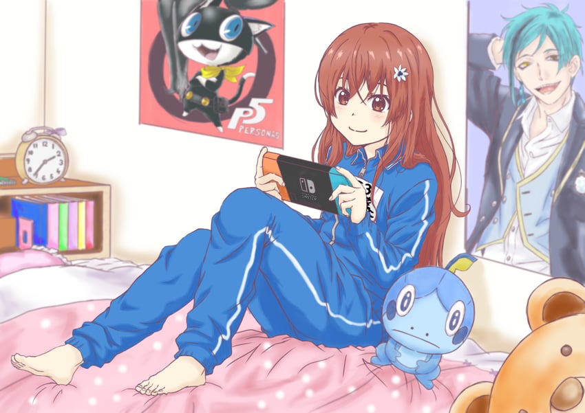 floyd leech, morgana, and sato reika (persona and 3 more) drawn by minaduki4989