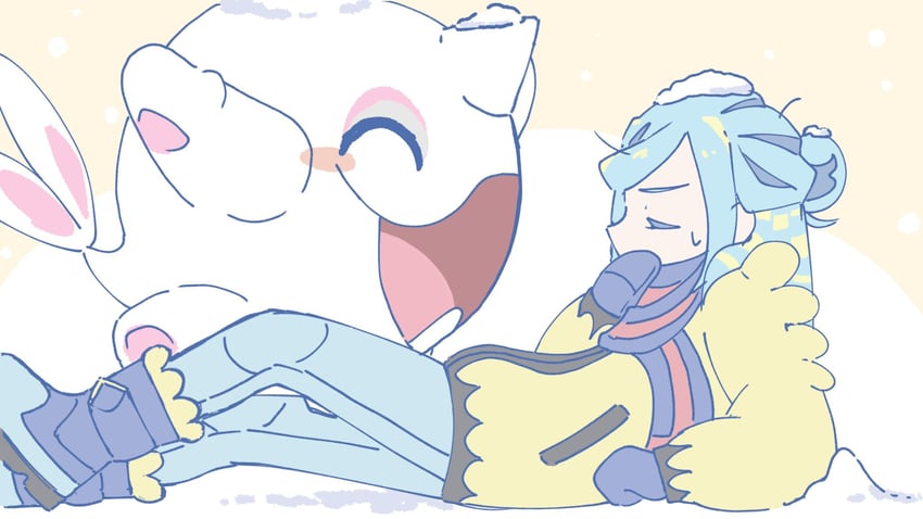 grusha and cetoddle (pokemon and 1 more) drawn by omochi_(omotimotittona3)