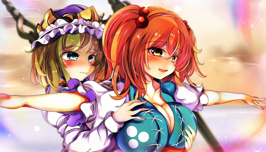 shiki eiki and onozuka komachi (touhou and 1 more) drawn by kana_(user_rkuc4823)