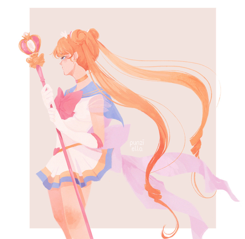 tsukino usagi, sailor moon, and super sailor moon (bishoujo senshi sailor moon and 1 more) drawn by pauline_(punziella)