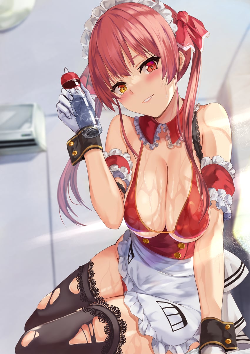 houshou marine (hololive and 1 more) drawn by uchida_shou