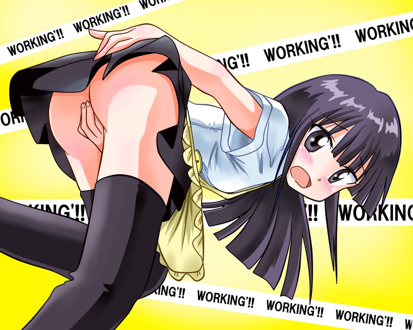 yamada aoi (working!!) drawn by rokushaku_neko