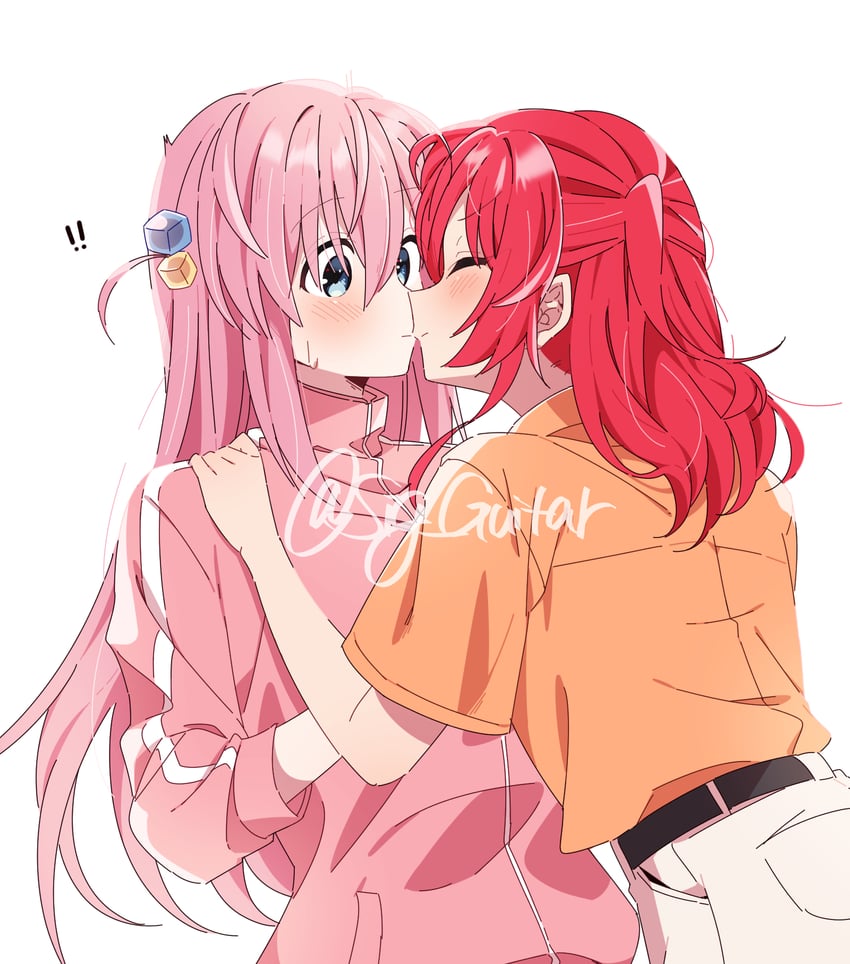 gotoh hitori and kita ikuyo (bocchi the rock!) drawn by shigure_(sigre)