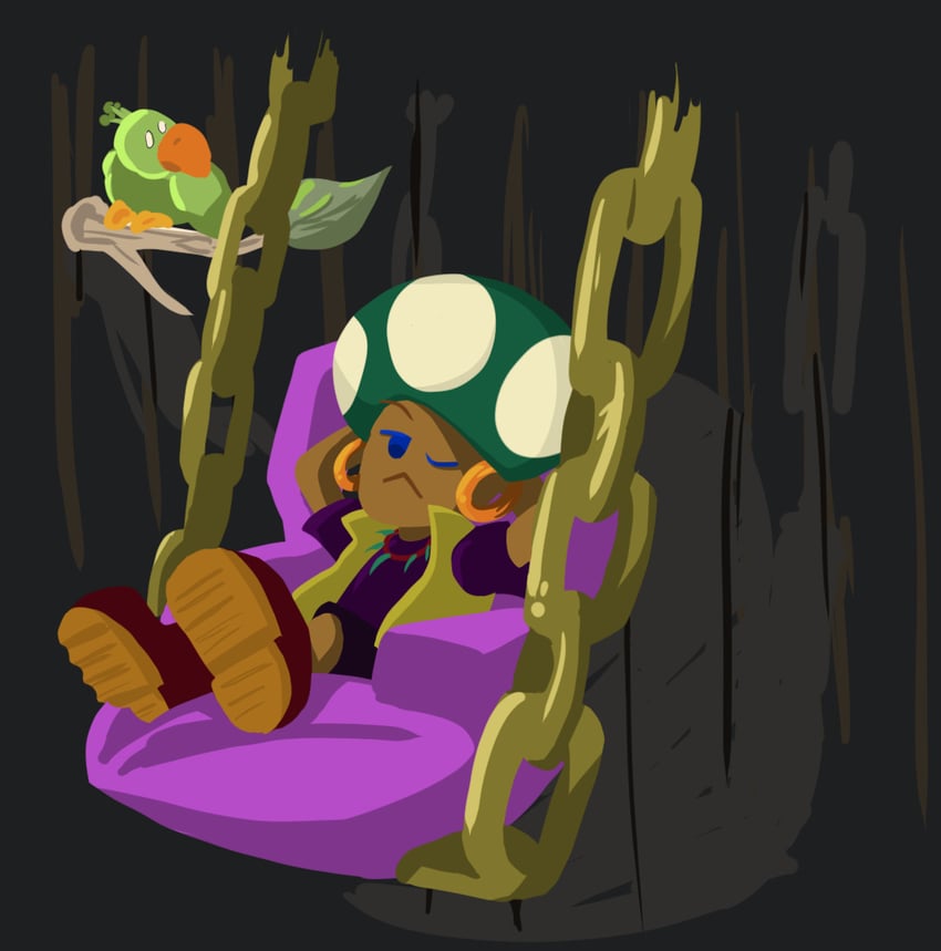 toad and fun gus (mario and 2 more) drawn by lizadale