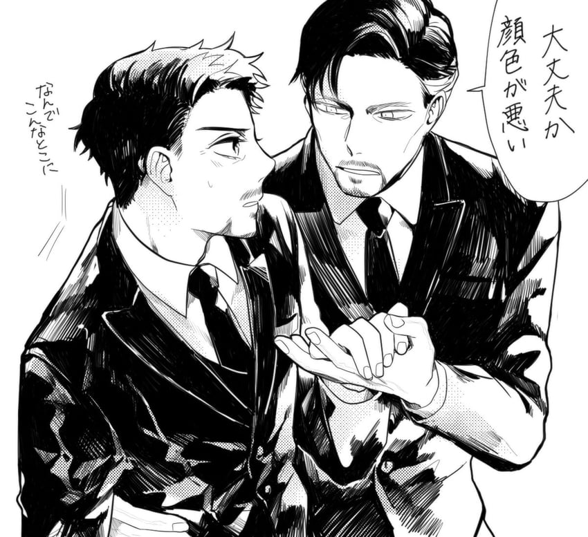 tony stark and doctor strange (marvel and 1 more) drawn by norioishiiii