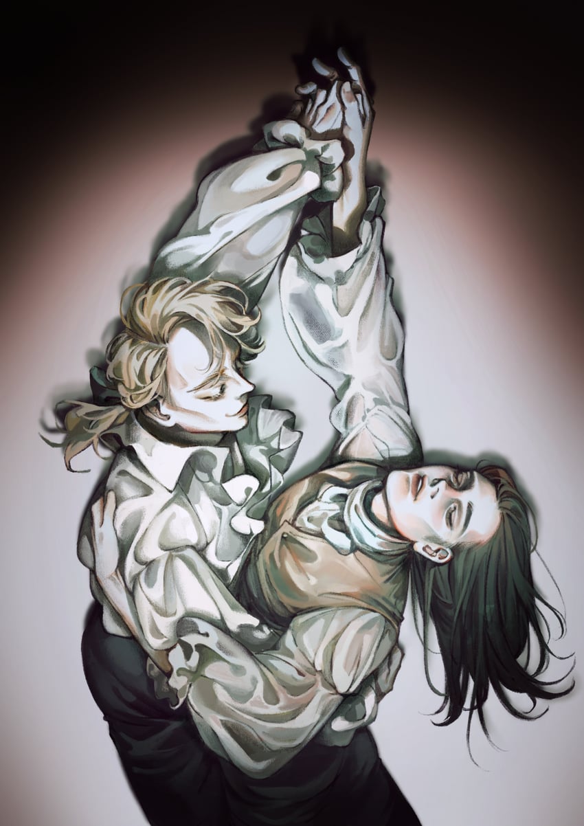 lestat de lioncourt and louis de pointe du lac (interview with the vampire) drawn by xiaoguang0804