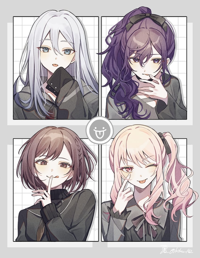 asahina mafuyu, shinonome ena, akiyama mizuki, and yoisaki kanade (project sekai) drawn by kikutouji