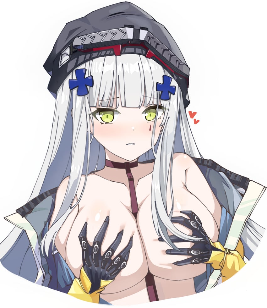 hk416 and clukay (girls' frontline and 1 more) drawn by hururu_(vldptmxk1054)