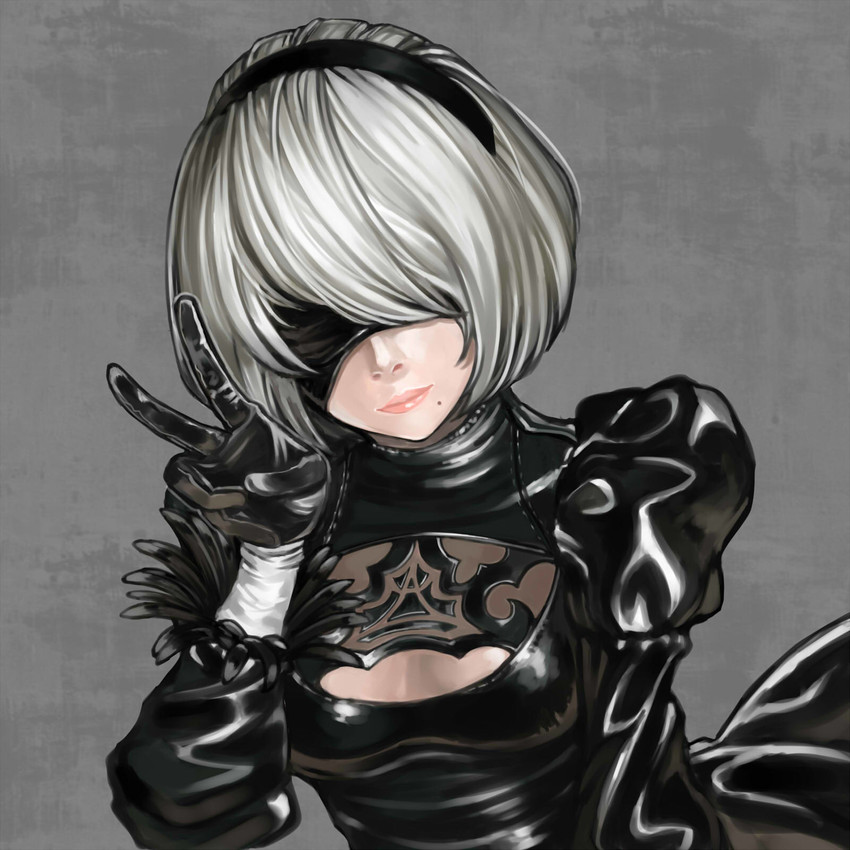 2b (nier and 1 more) drawn by hyuu_(sing-dog)