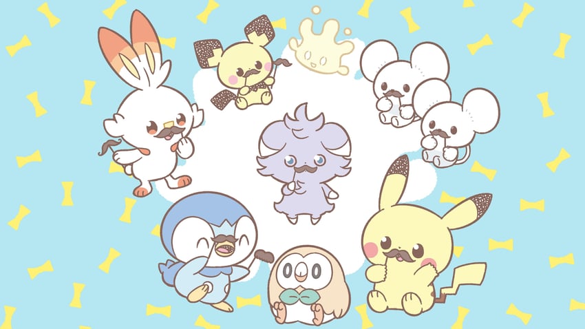 pikachu, rowlet, piplup, scorbunny, pichu, and 3 more (pokemon)