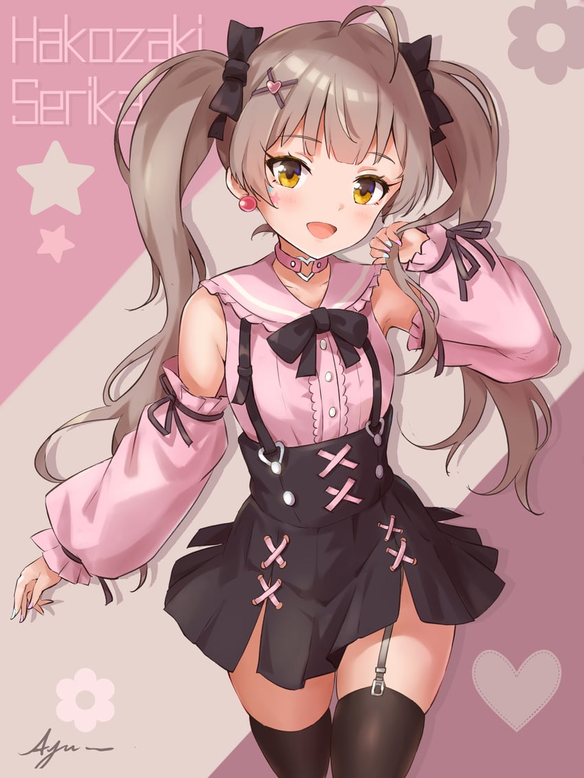 hakozaki serika (idolmaster and 1 more) drawn by koaya