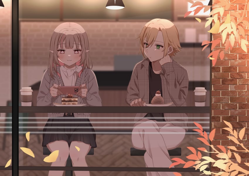 makaino ririmu and uzuki kou (nijisanji) drawn by kam_ezmr