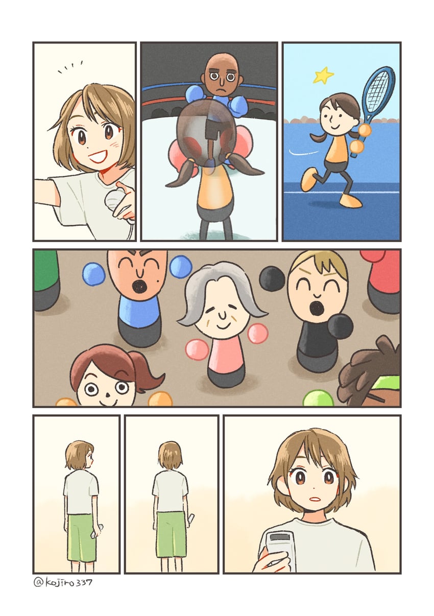 mii and matt (original and 2 more) drawn by kojiro337