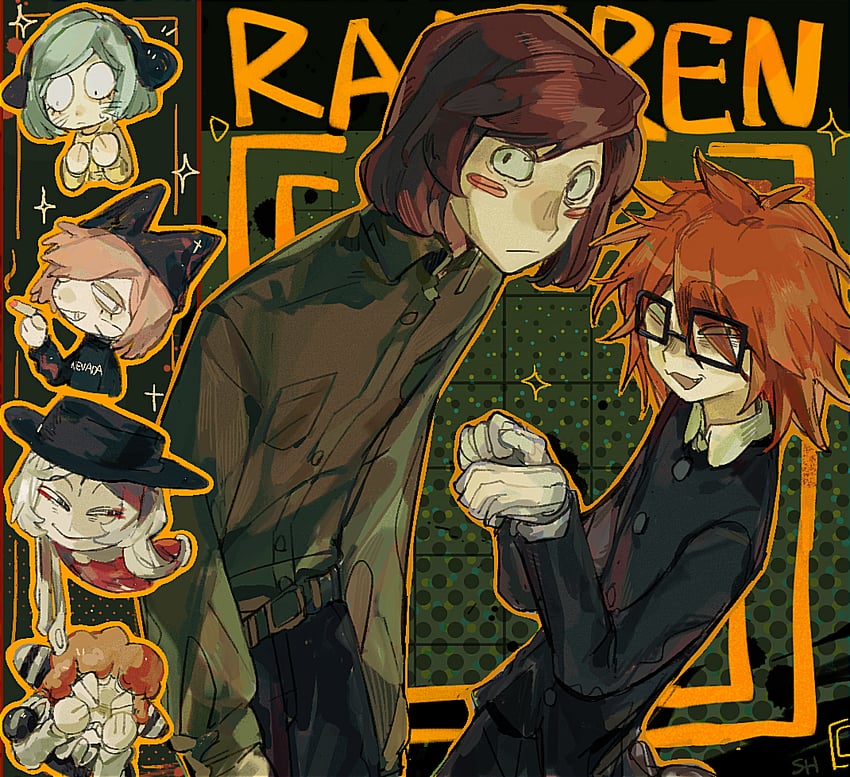 randal ivory and luther von ivory (randal's friends) drawn by shan_hou