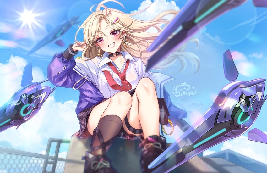 ein (goddess of victory: nikke) drawn by nekoponart
