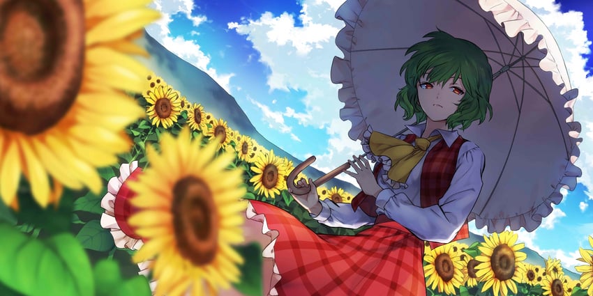 kazami yuuka (touhou and 1 more) drawn by satou_yuuko_(artist)