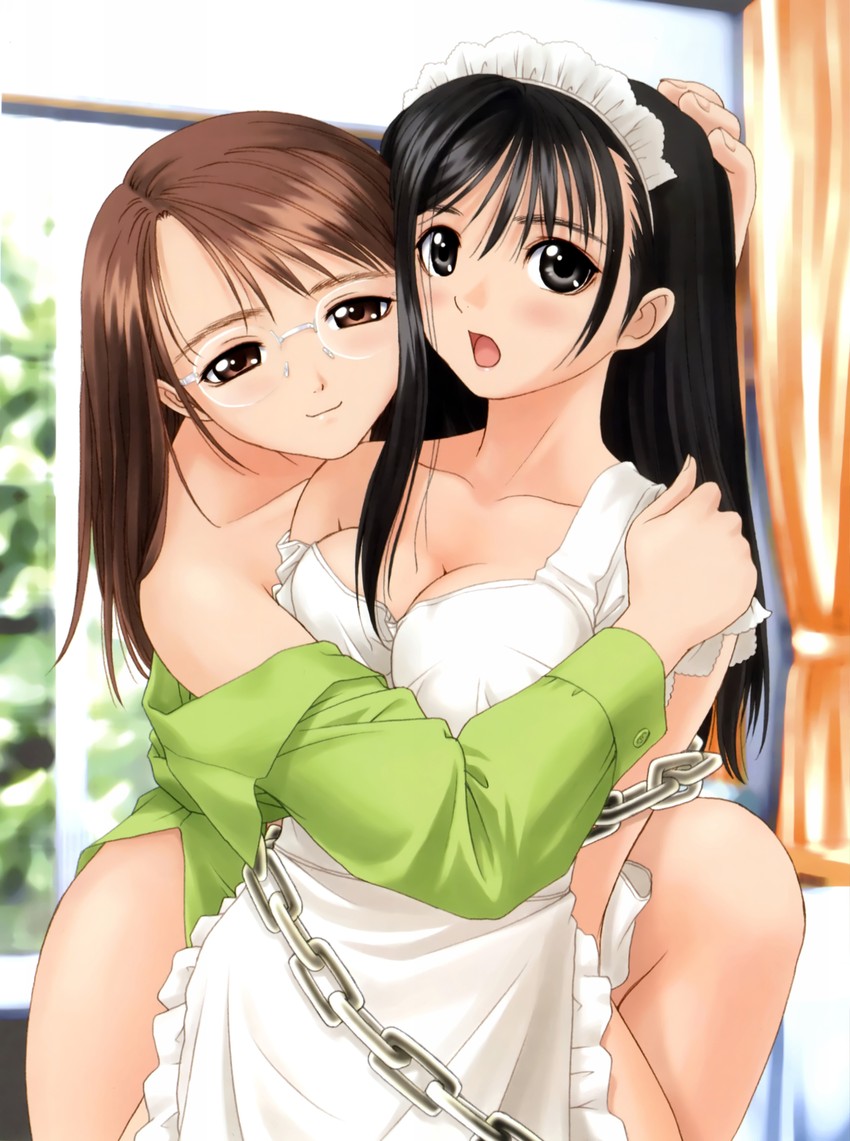 watase nozomi and nakayama mei (genmukan) drawn by tony_taka