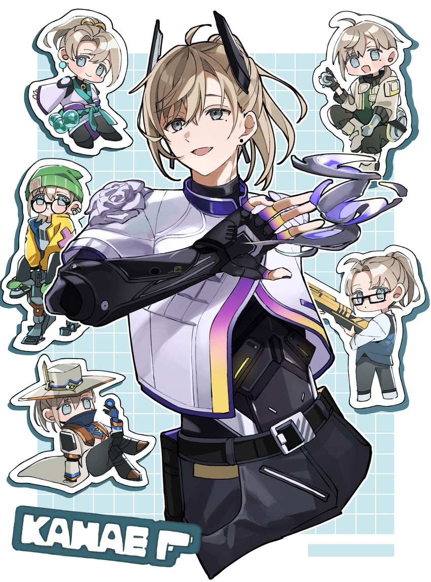 kanae, jett, viper, sage, killjoy, and 4 more (nijisanji and 1 more) drawn by cococall