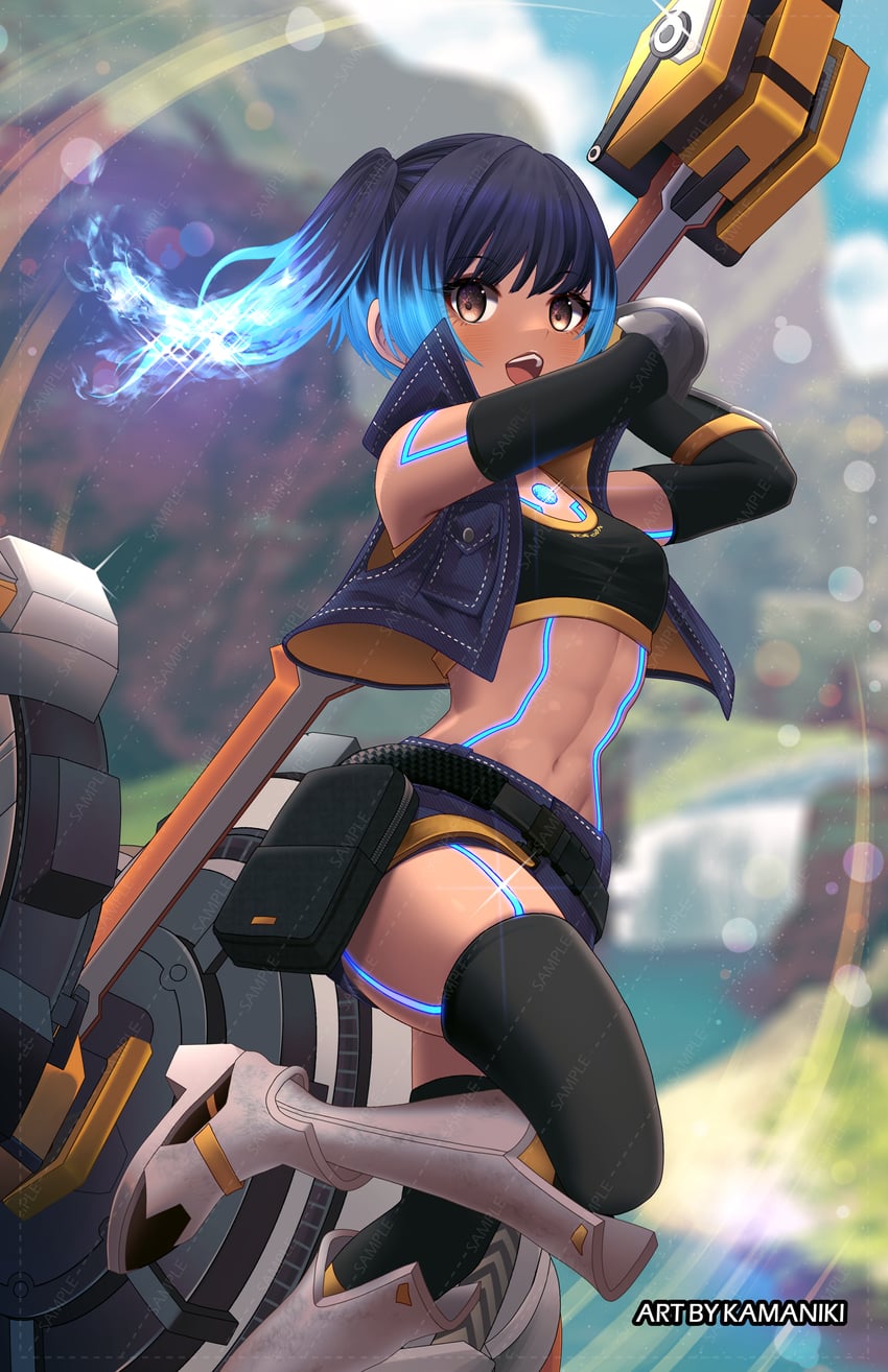 sena (xenoblade chronicles and 1 more) drawn by kamaniki