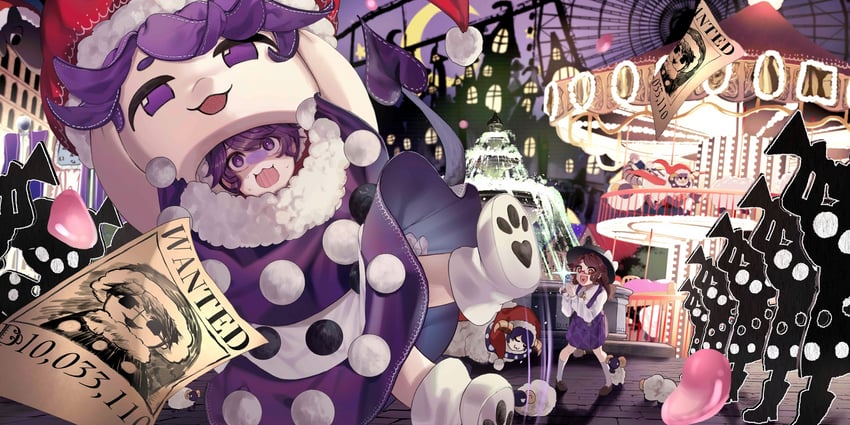 doremy sweet, usami sumireko, and this man (touhou and 1 more) drawn by ishikawa_sparerib