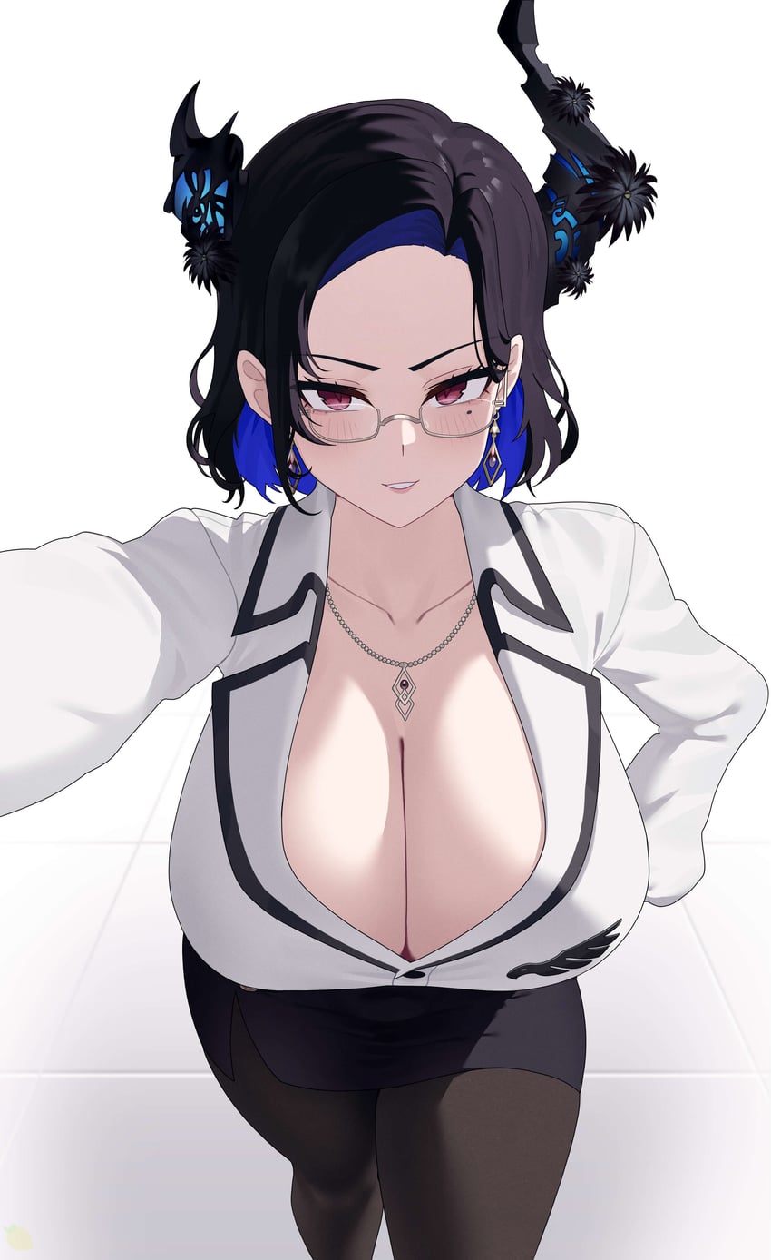 nerissa ravencroft (hololive and 1 more) drawn by giyeodeo