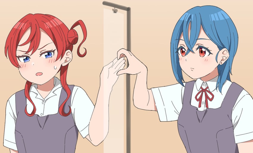 wakana shiki and yoneme mei (love live! and 1 more) drawn by jenny_(je2live)