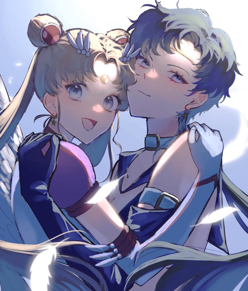 tsukino usagi, sailor moon, seiya kou, eternal sailor moon, and sailor star fighter (bishoujo senshi sailor moon and 1 more) drawn by polish008800