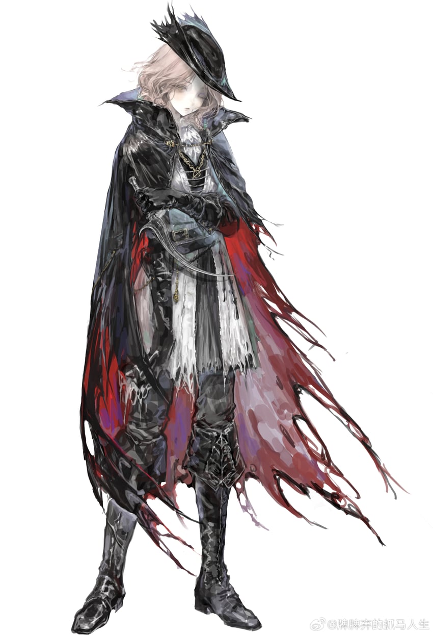 hunter and melina (elden ring and 2 more) drawn by qiqiqiqi