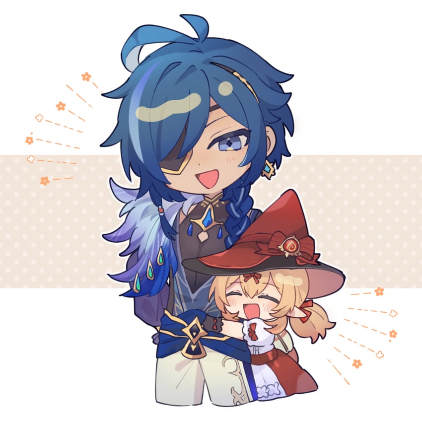 kaeya and klee (genshin impact) drawn by koma_(km_mmmk)