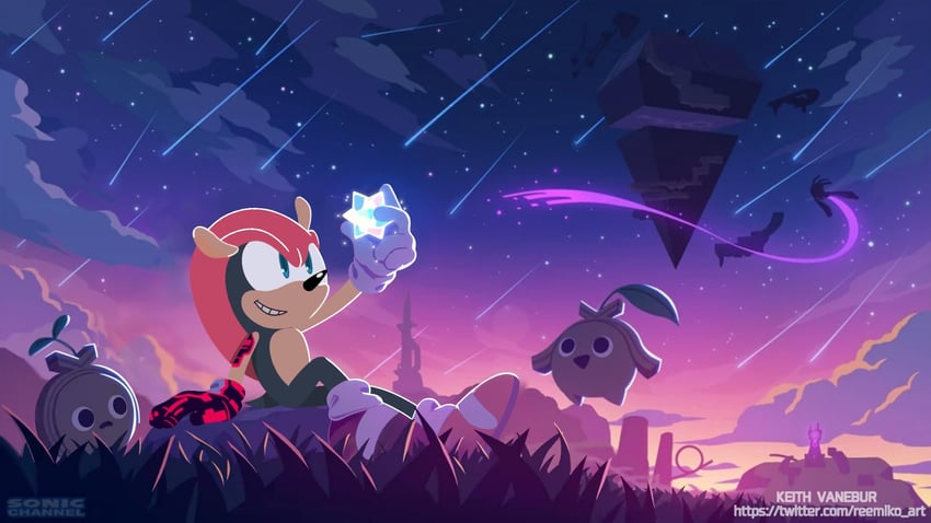 mighty the armadillo, koco, and squid (sonic and 1 more) drawn by artwithmiko