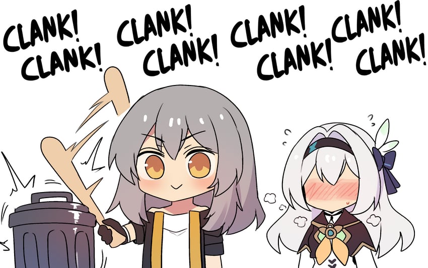 trailblazer, firefly, and stelle (honkai and 1 more) drawn by hinghoi