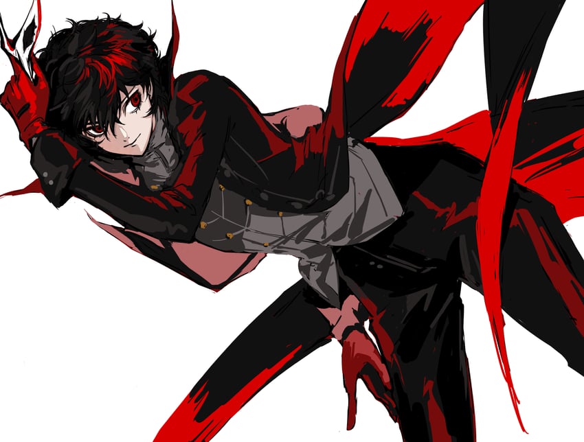 amamiya ren and joker (persona and 1 more) drawn by saichuu_(more1208)