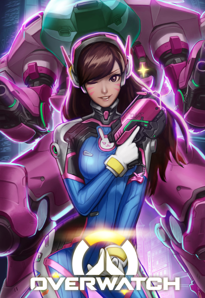 d.va (overwatch and 1 more) drawn by tanbyeong_cheog