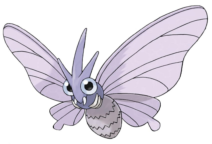venomoth (pokemon and 1 more) drawn by sugimori_ken