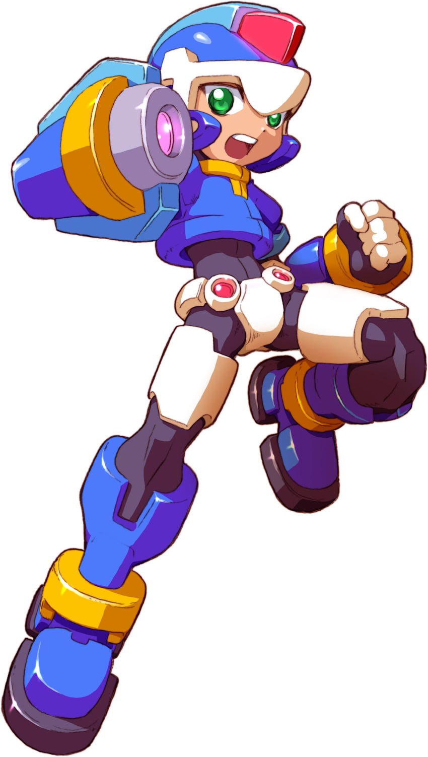 vent and model x (mega man and 1 more) drawn by yabe_makoto