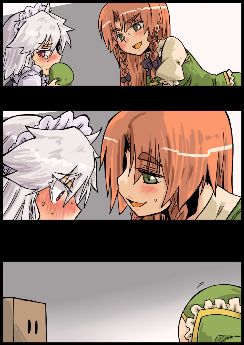 remilia scarlet, izayoi sakuya, and hong meiling (touhou) drawn by seki_(red_shine)