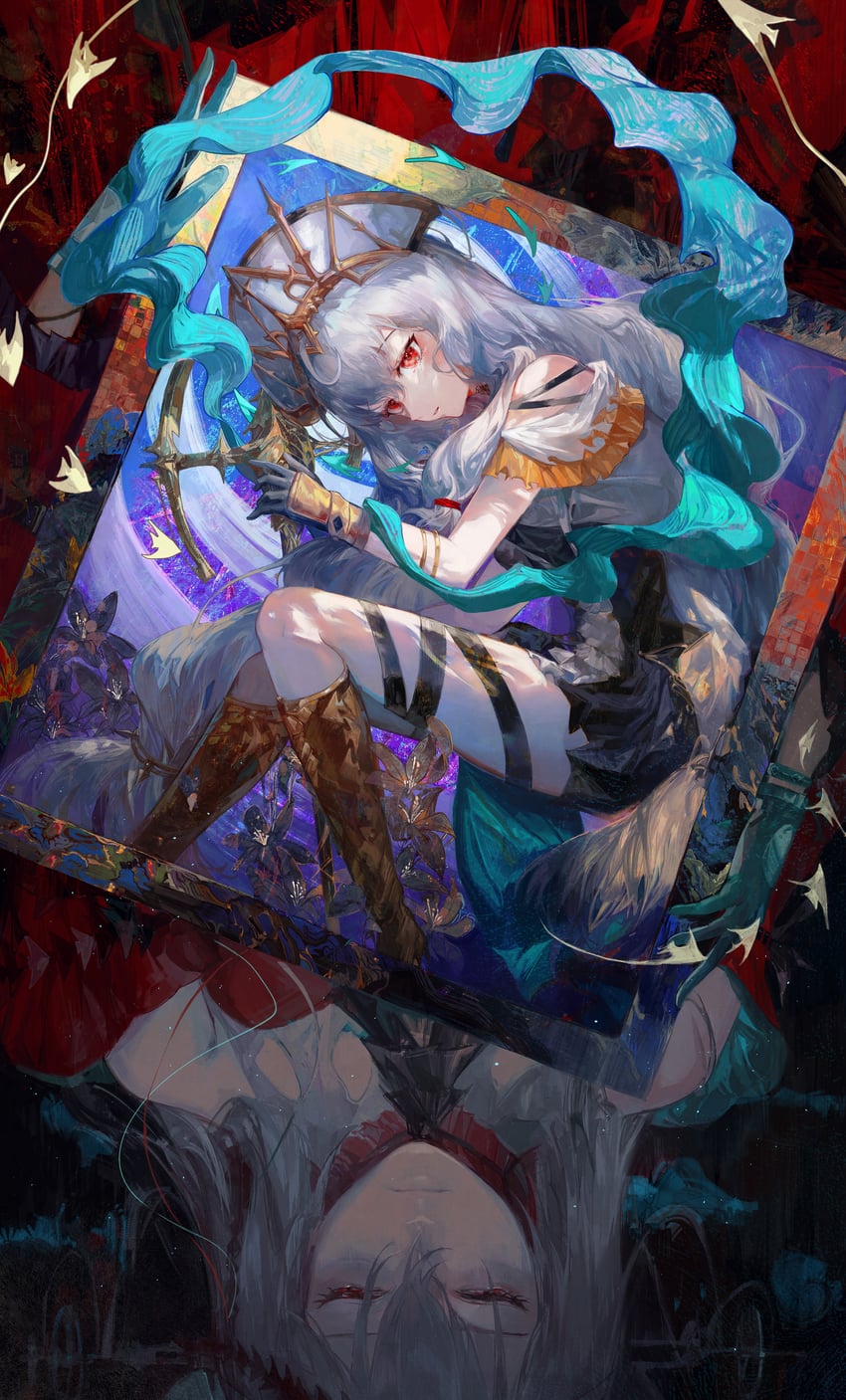 skadi and skadi the corrupting heart (arknights) drawn by daylightallure