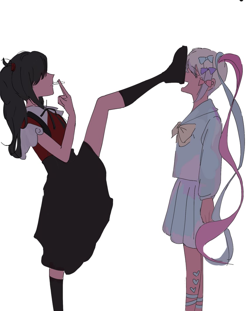 chouzetsusaikawa tenshi-chan and ame-chan (needy girl overdose) drawn by naixipaiyitiji