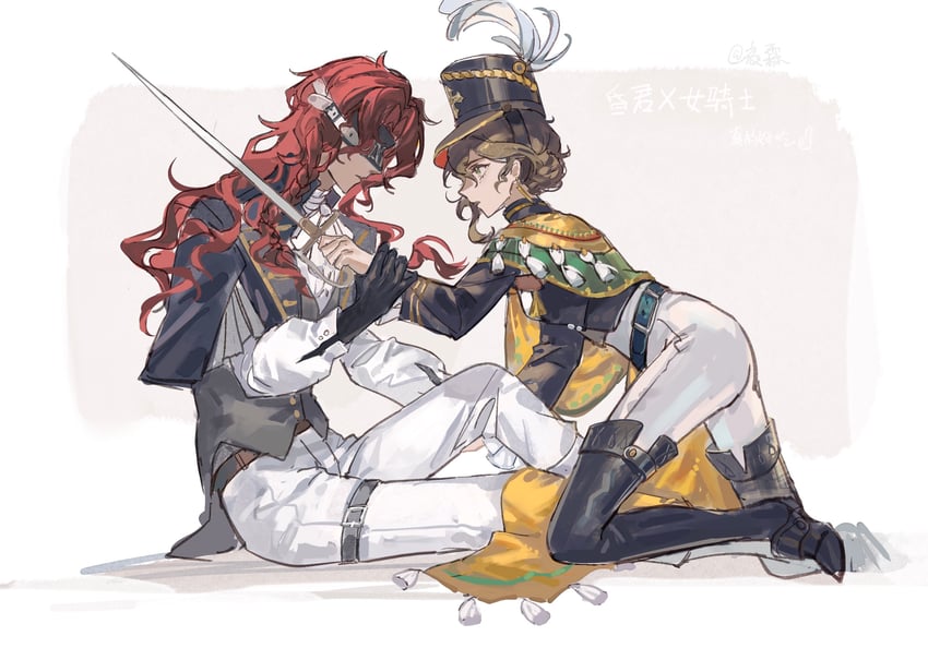 recoleta and aleph (reverse:1999) drawn by yelin_yoru