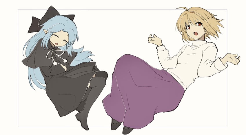 arcueid brunestud and len (tsukihime and 1 more) drawn by tara3763